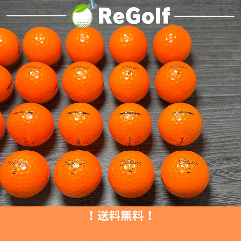 【中古】 【送料無料】 ロストボール タイトリスト ベロシティ オレンジ 2022年モデル 20球 Aランク ゴルフボール リゴルフ